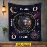 Personalized Leo Star Map Flannel Constellations Blanket Warm & Soft - 12 Horoscope Astrology Throw Blankets