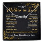 To My Mother In Law Lovely Mother Lucky Wife Pendant Necklace - Love Knot - Custom Name Necklace