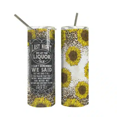 20 oz. Glitter Skinny Tumbler