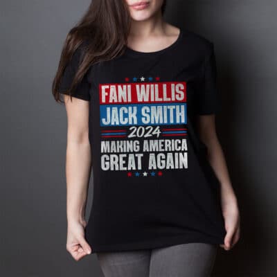 Alternative view of Fani Willis Jack Smith For President 2024 T-Shirt