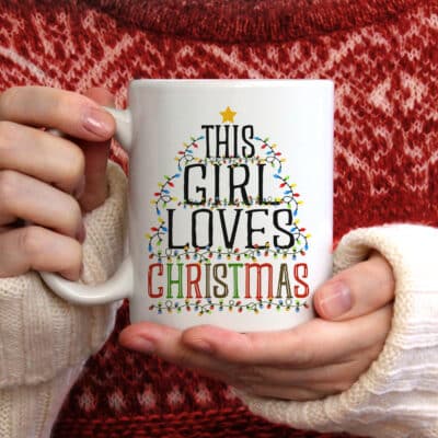 This Girl Love Christmas Light Led Christmas Mug - Bottle - Accent Mug
