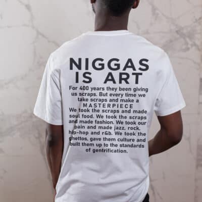 Niggart Is Art Story Print On Back T-Shirt Hoodie - Story About Scraps Shirt