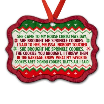 Aluminum Medallion Ornament