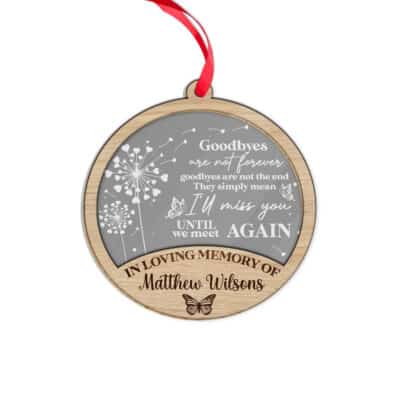 Transparent Acrylic & Wood Ornament