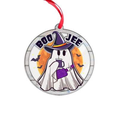 Transparent Acrylic & Wood Ornament