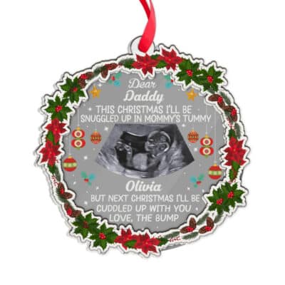 Transparent Acrylic & Wood Ornament