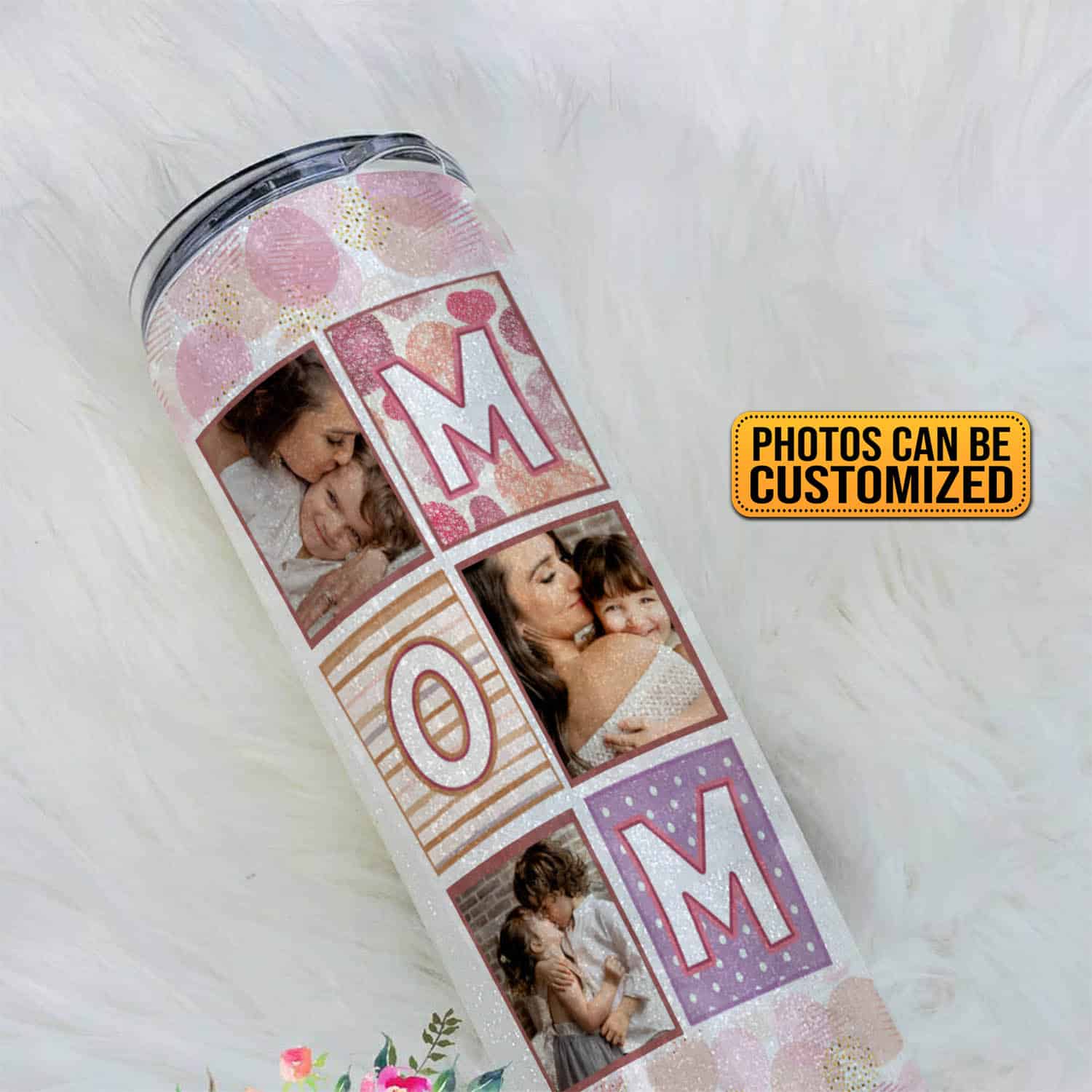 Skinny Glitter Tumbler Mockup 5
