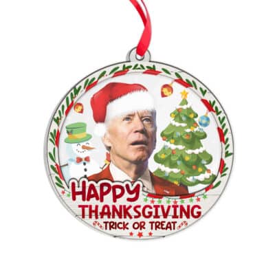 Transparent Acrylic & Wood Ornament