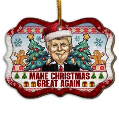 Wood Medallion Ornament