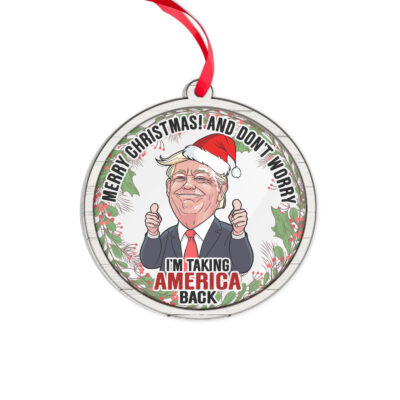 Transparent Acrylic & Wood Ornament