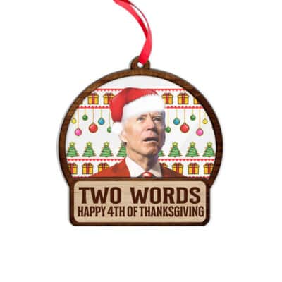 Transparent Acrylic & Wood Ornament