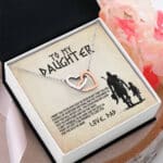 Viking Dad To My Daughter I Want You To Believe Deep In Your Heart Pendant Necklace - Daughter Necklace Gifts From Dad