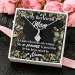 To My Boyfriend's Mom Pendant Necklace - Gift for My Boyfriend's Mom - Birthday Gifts Boyfriend’s Mom
