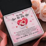 To The Love Of My Life Love Doesn't Need To Be Perfect It Just Needs To Be True Valentine Pendant Necklace