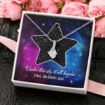 Custom Star Map Constellation Necklace Under This Sky It All Began Love Pedant Necklace - Valentine Necklace for her