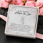 To My Future Mother In Law I Feel So Lucky To Have You In My Life Love Message Card Pendant Necklace