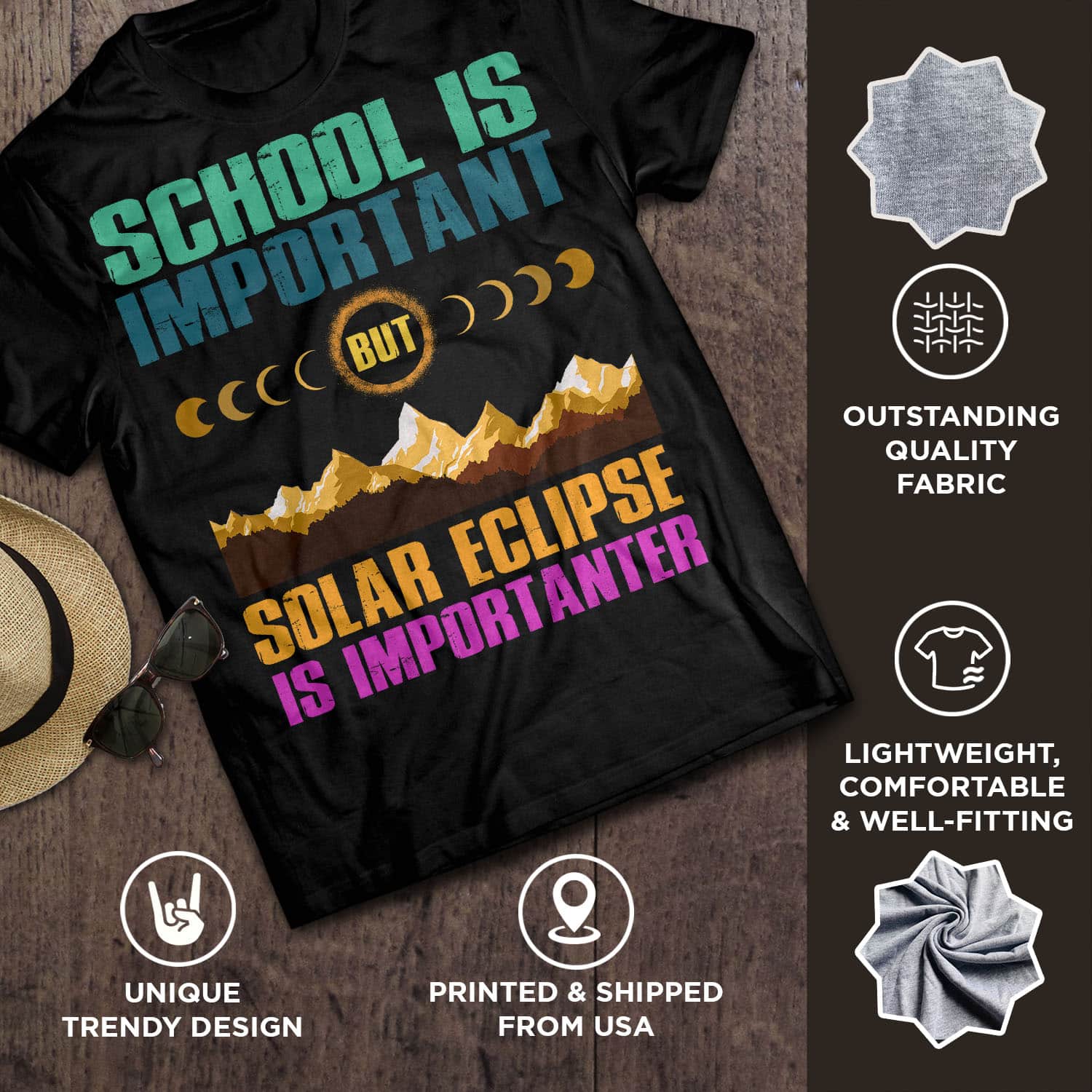 2VT. Solar Eclipse School Is Important shirt mk2