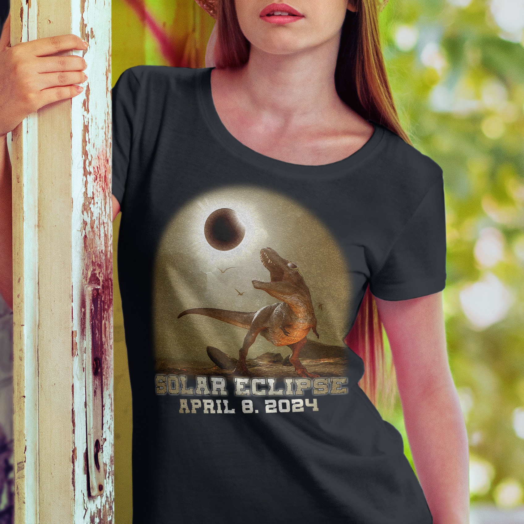 3VT. Dinosaur Solar Eclipse shirt mk5