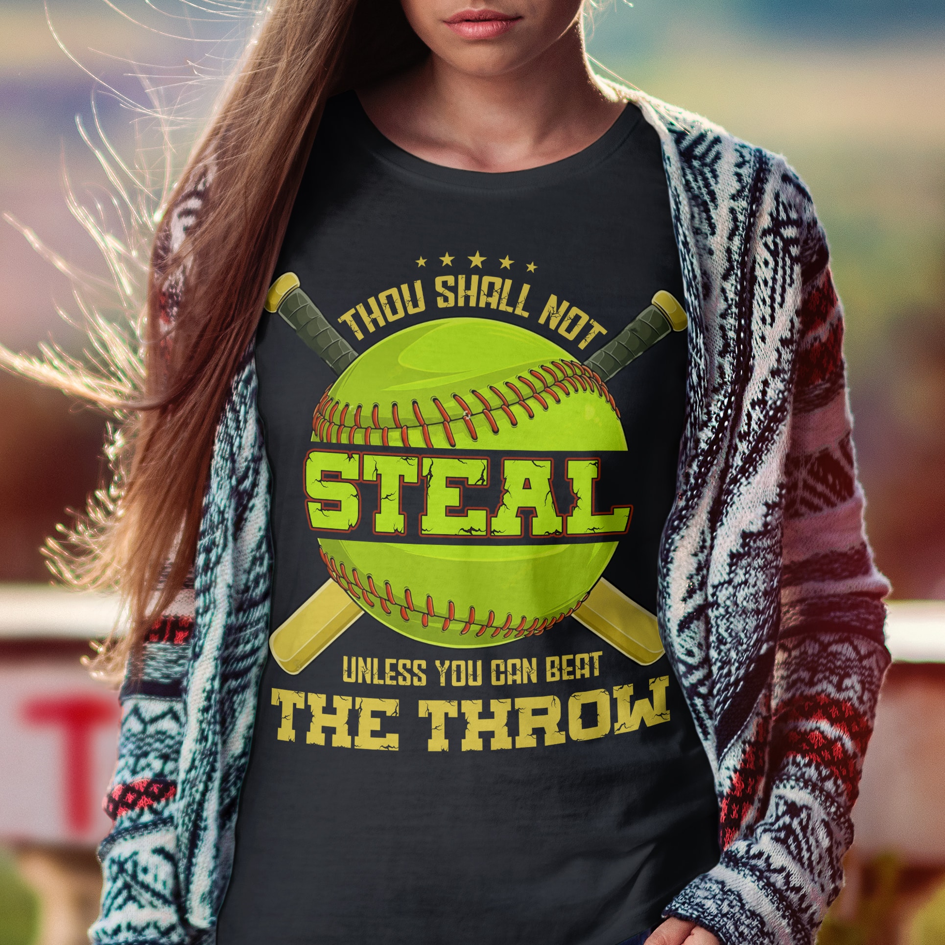 2VT. Softball Thou Shall Not Steal shirt mk3