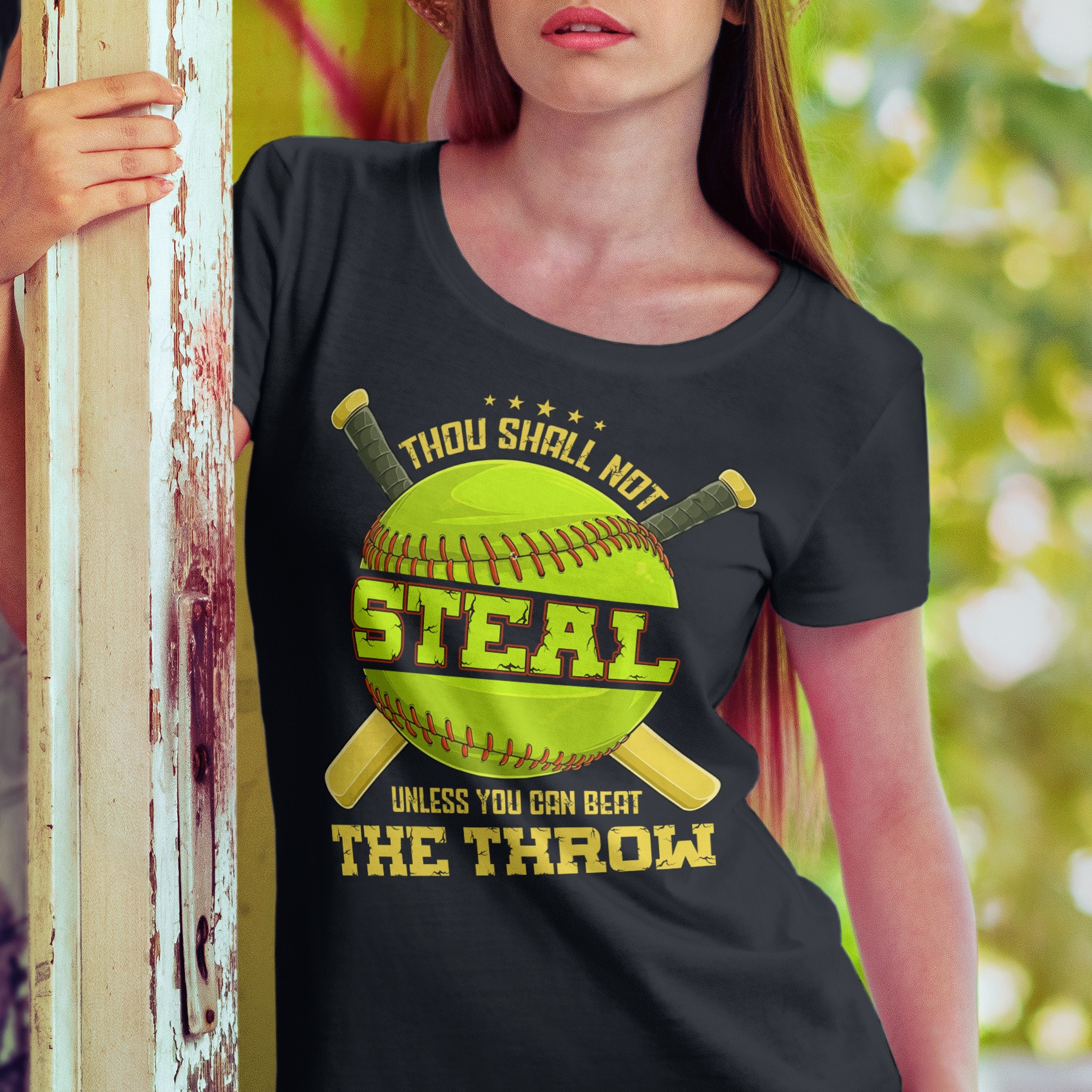 2VT. Softball Thou Shall Not Steal shirt mk4