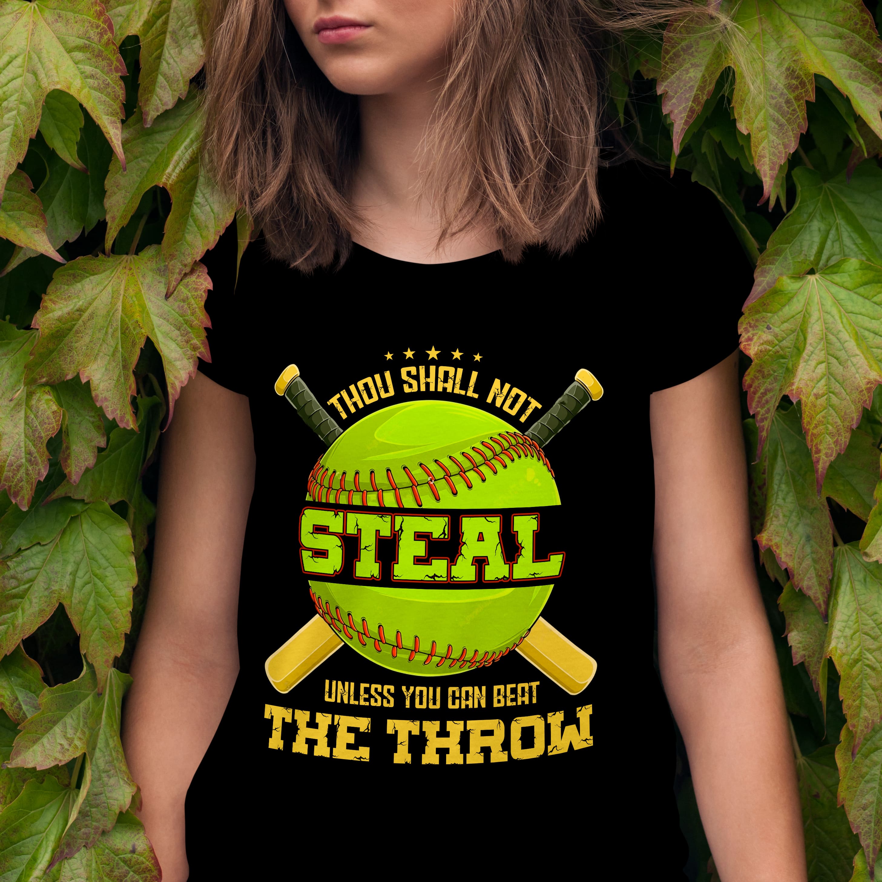 2VT. Softball Thou Shall Not Steal shirt mk5
