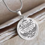 My Husband My Angel Your Battle Is Now Over No More Pain Suffering Until We Meet Again Circle Pendant Necklace