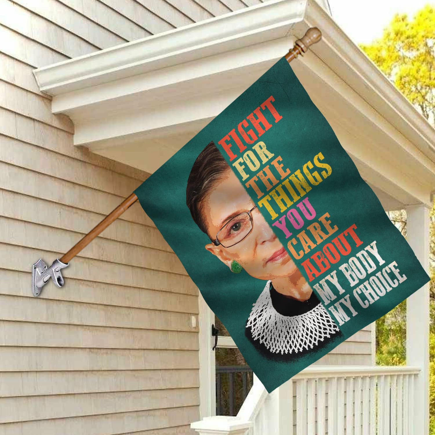 1VT. RBG Fight For The Things My Body House Flag Mockup 2