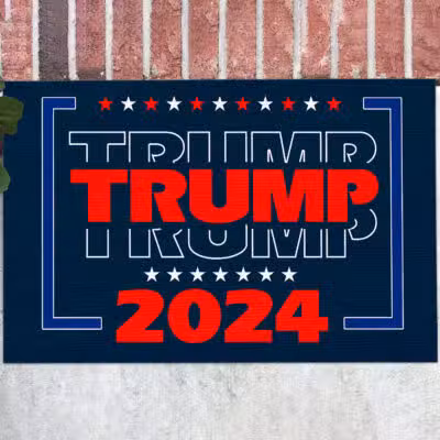 Trump 2024 House Doormat - Support Trump Outdoor Indoor Doormat