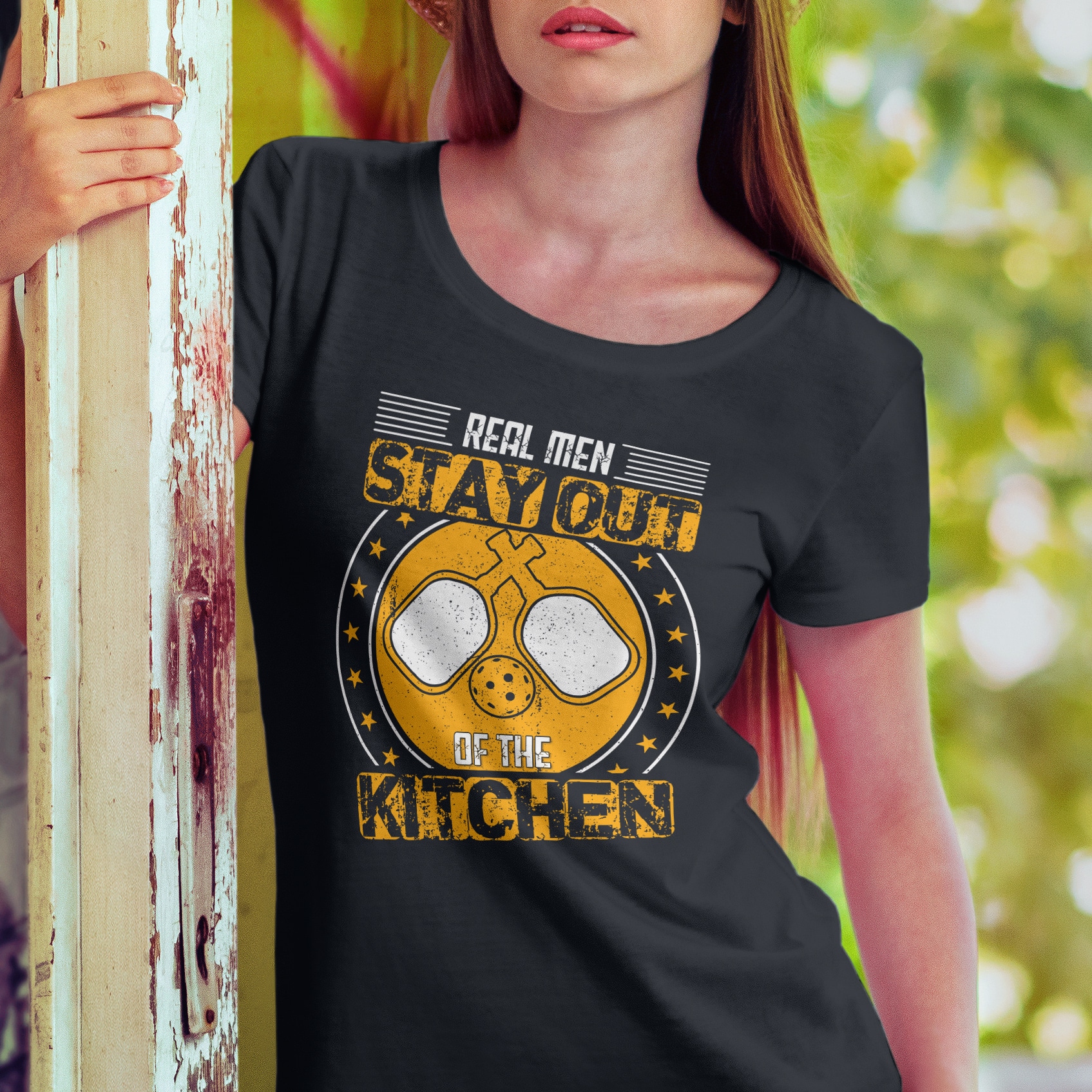1VT. Real Men Stay Out Pickleball shirt mk5