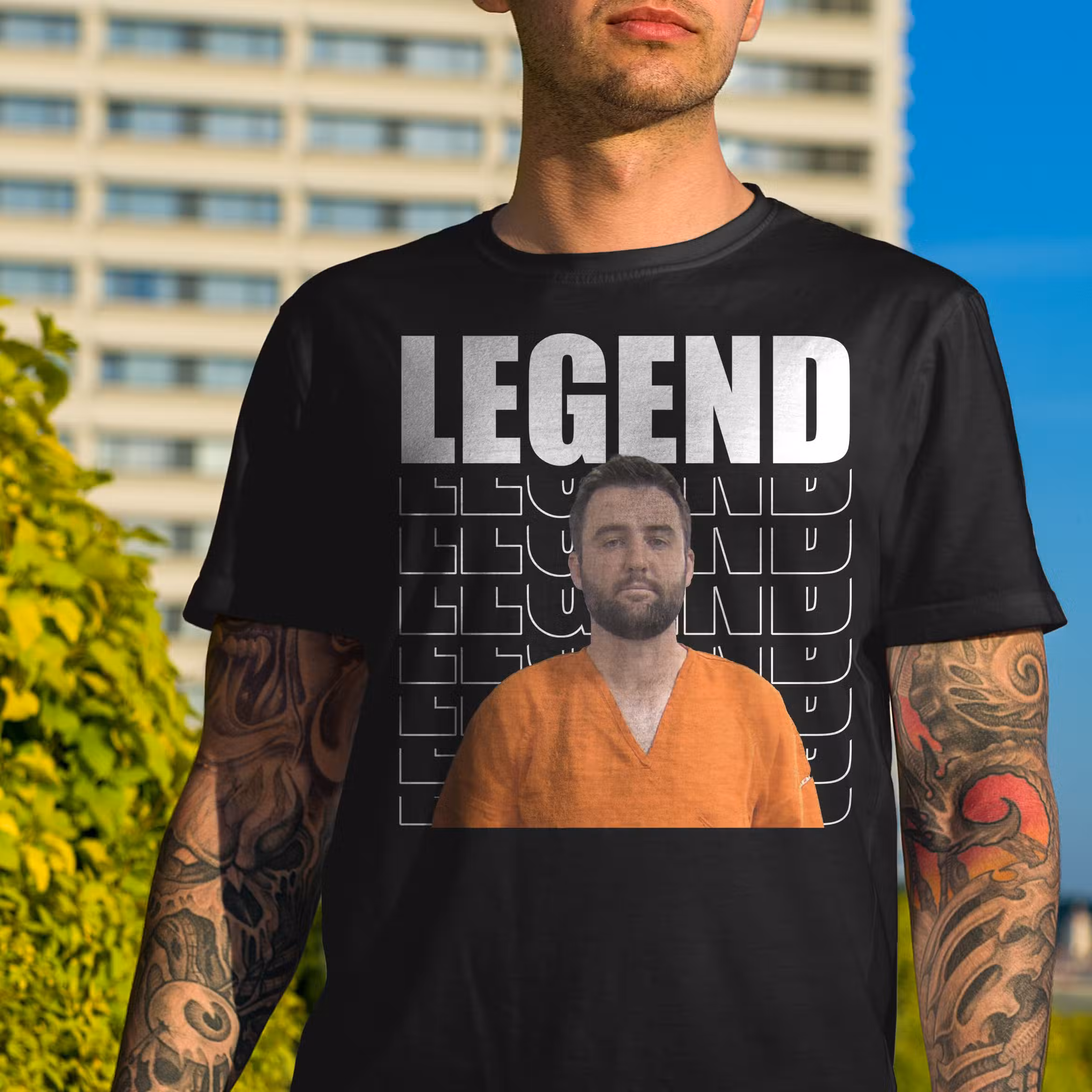 Legend Scottie Scheffler Mugshot T-Shirt