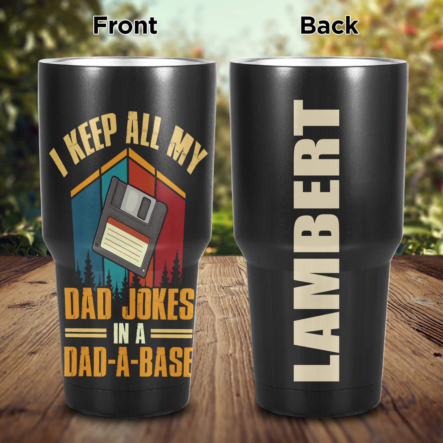 Mockup Main Feature Image 30OZ Curved Tumbler 1VT. Keep All My Dad Jokes