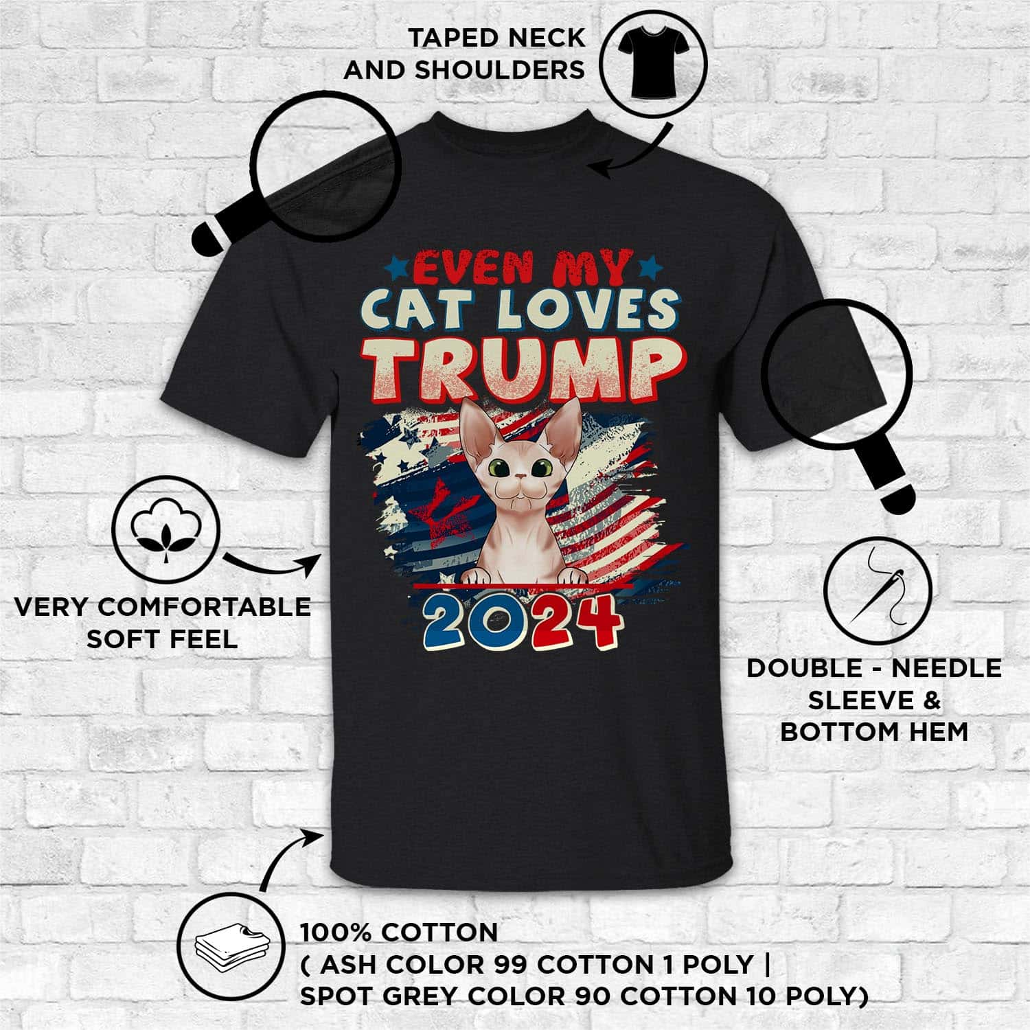 2VT. My Cat Loves Trump shirt mk8