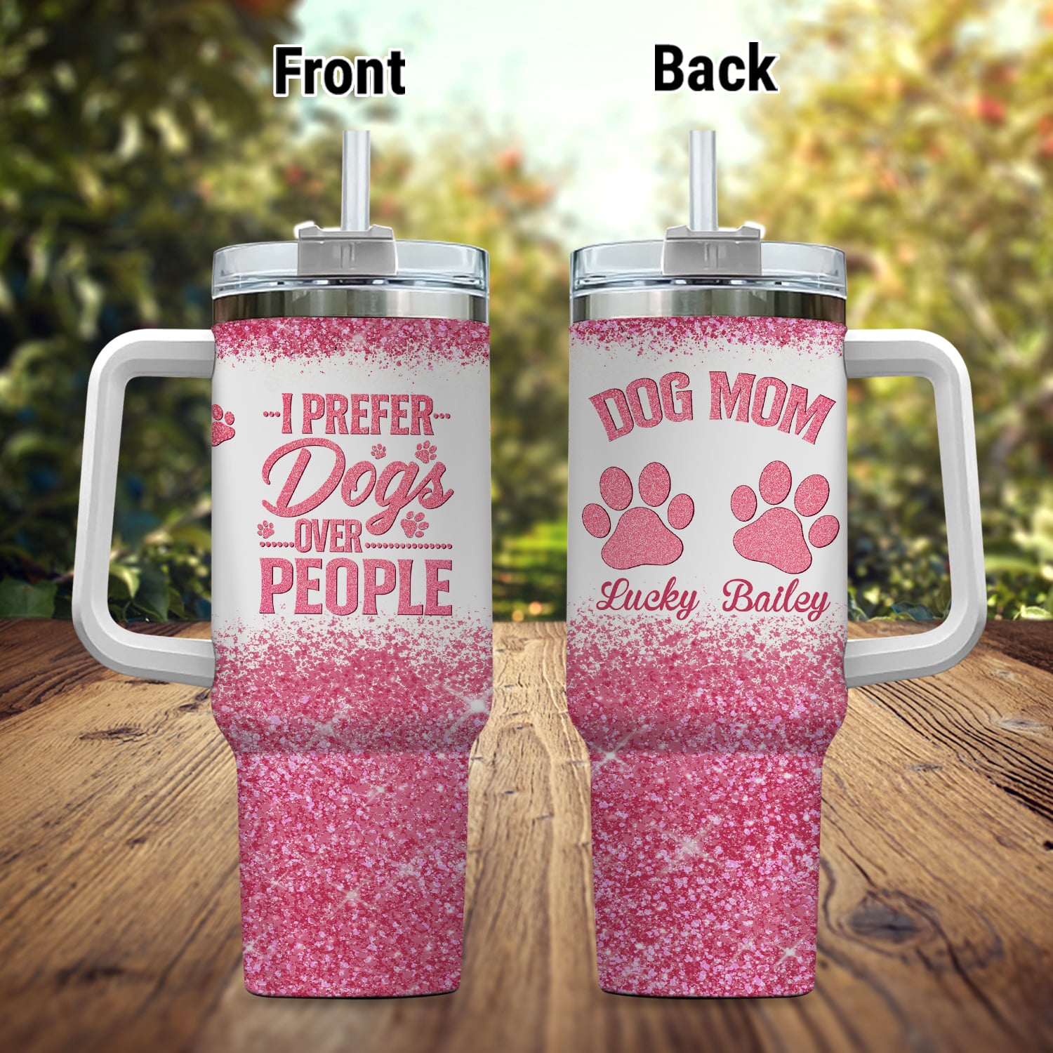 4VT. Dog Mom Prefer Dogs tumbler mk11