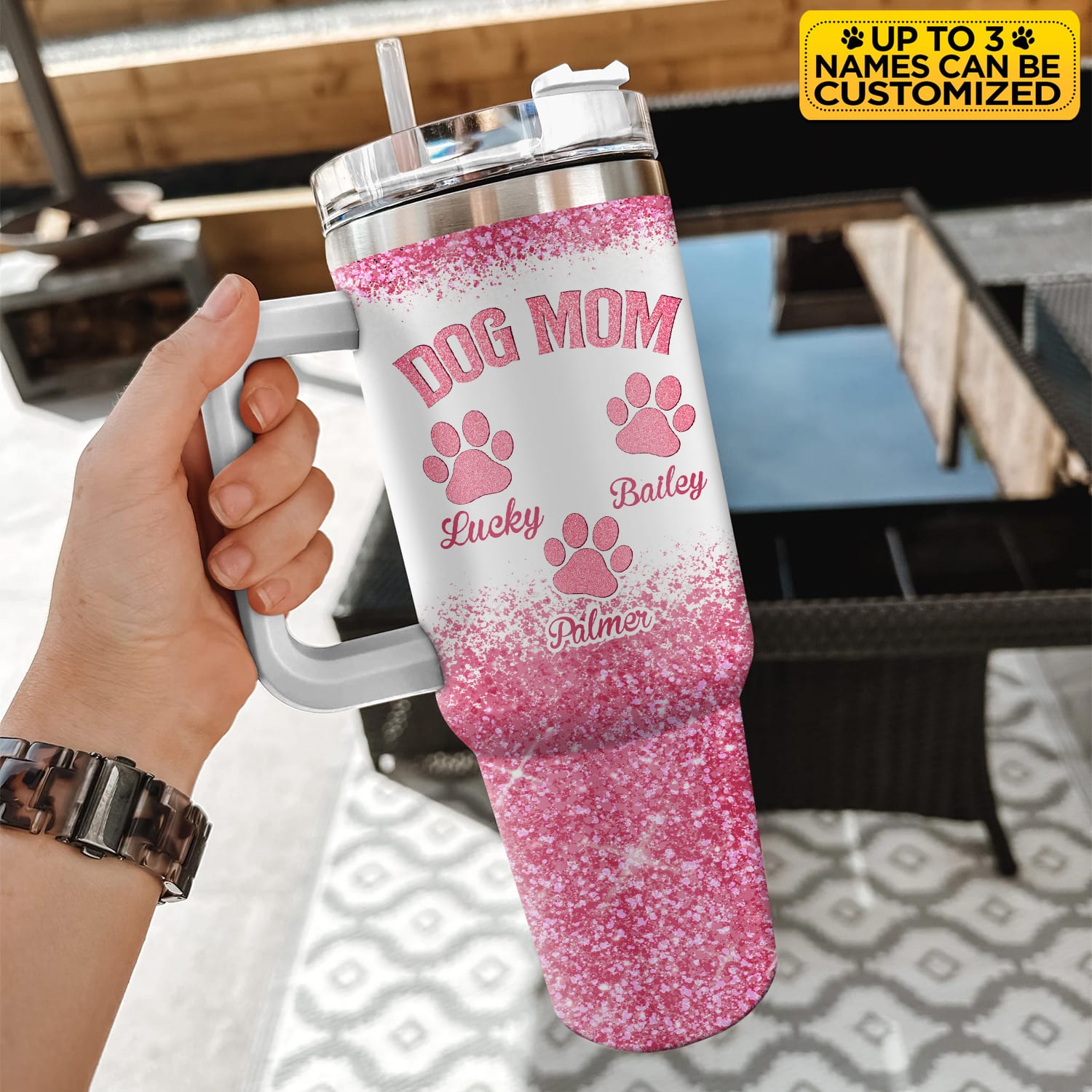 4VT. Dog Mom Prefer Dogs tumbler mk12
