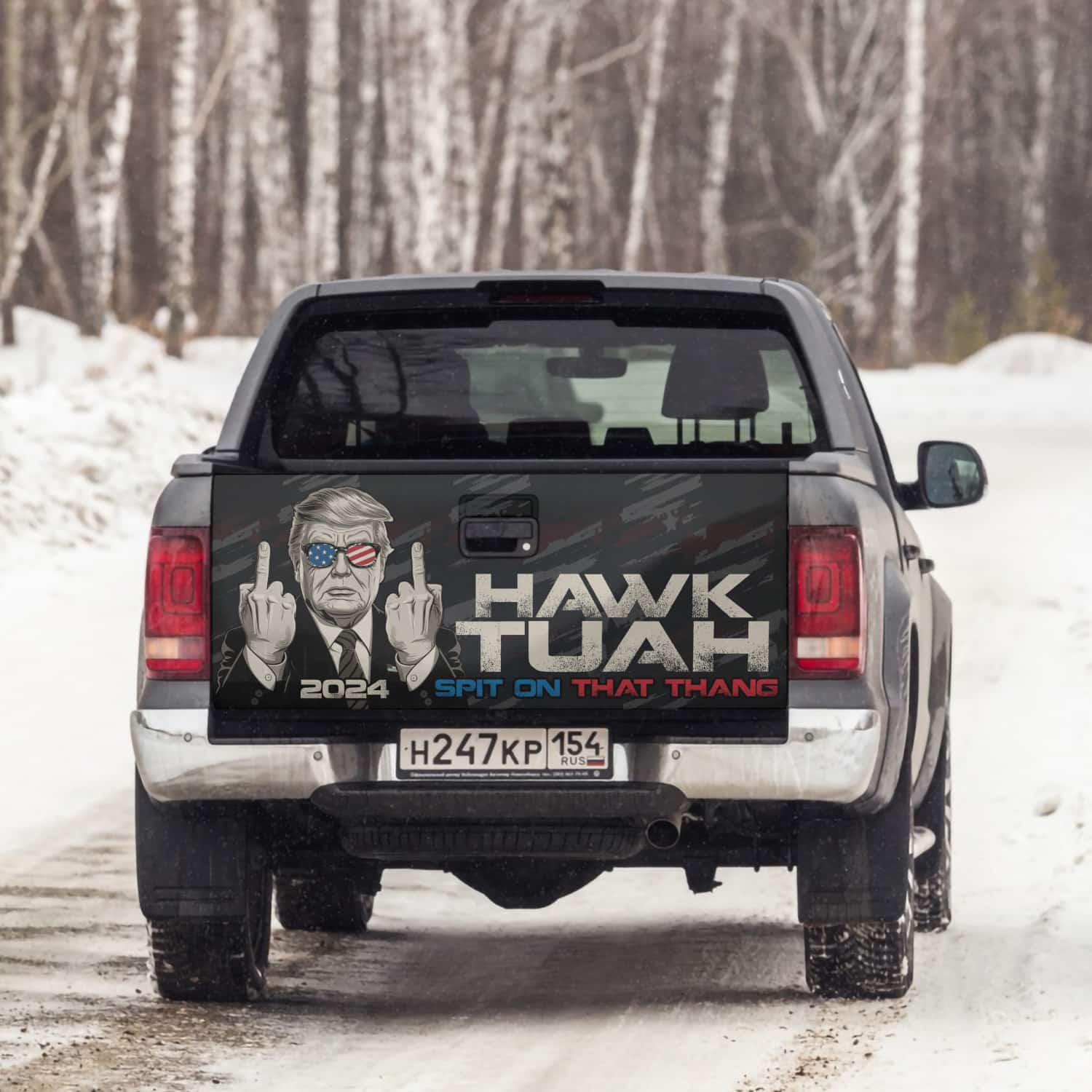 4VT. UU TIEN Trump Hawk Tuah tailgate mk4