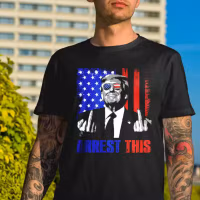 Arrest This Fingers Funny Trump 2024 Election T-Shirt - Support Trump Shirt