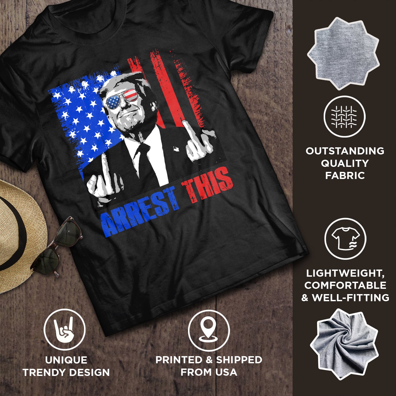 1VT. UU TIEN Arrest This Trump shirt mk4