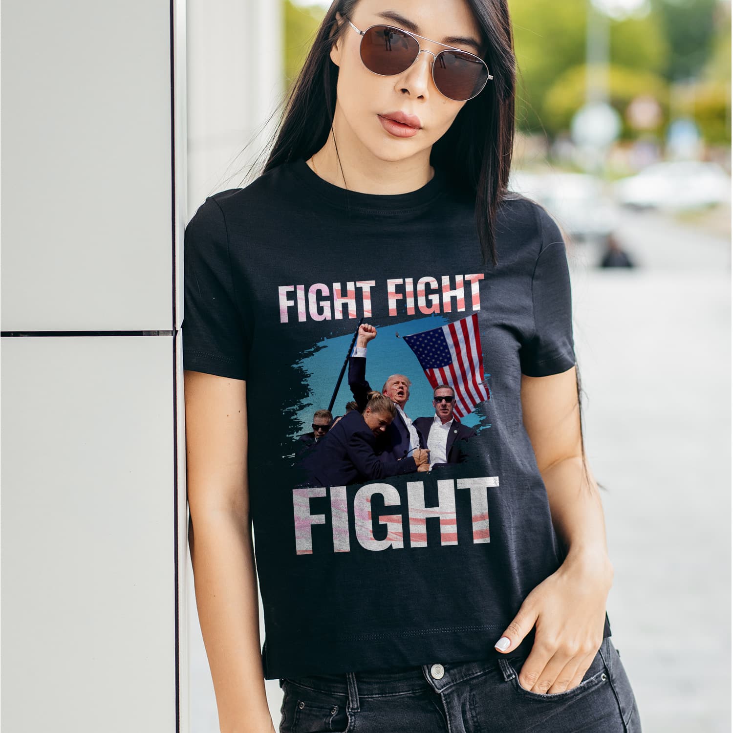 8VT. Trump Fight Fight Fight shirt mk1