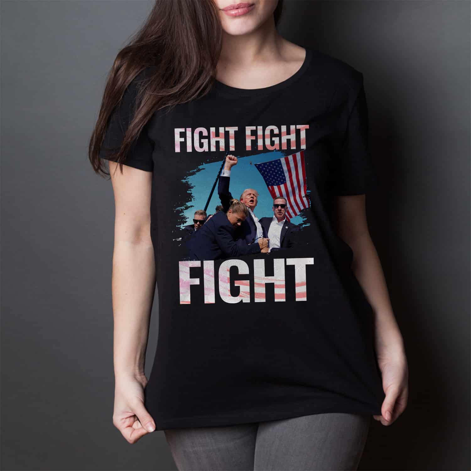 8VT. Trump Fight Fight Fight shirt mk2