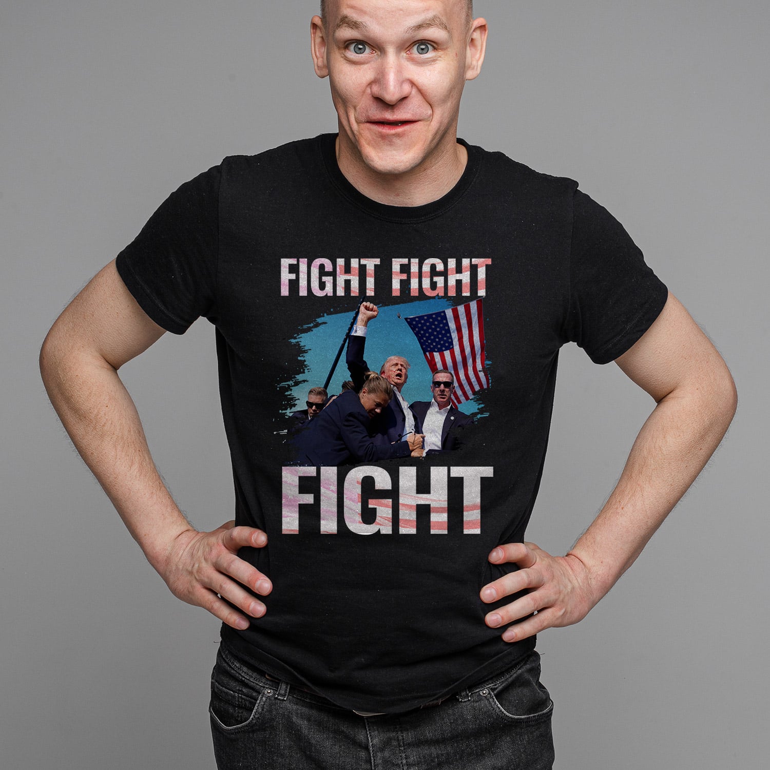 8VT. Trump Fight Fight Fight shirt mk4