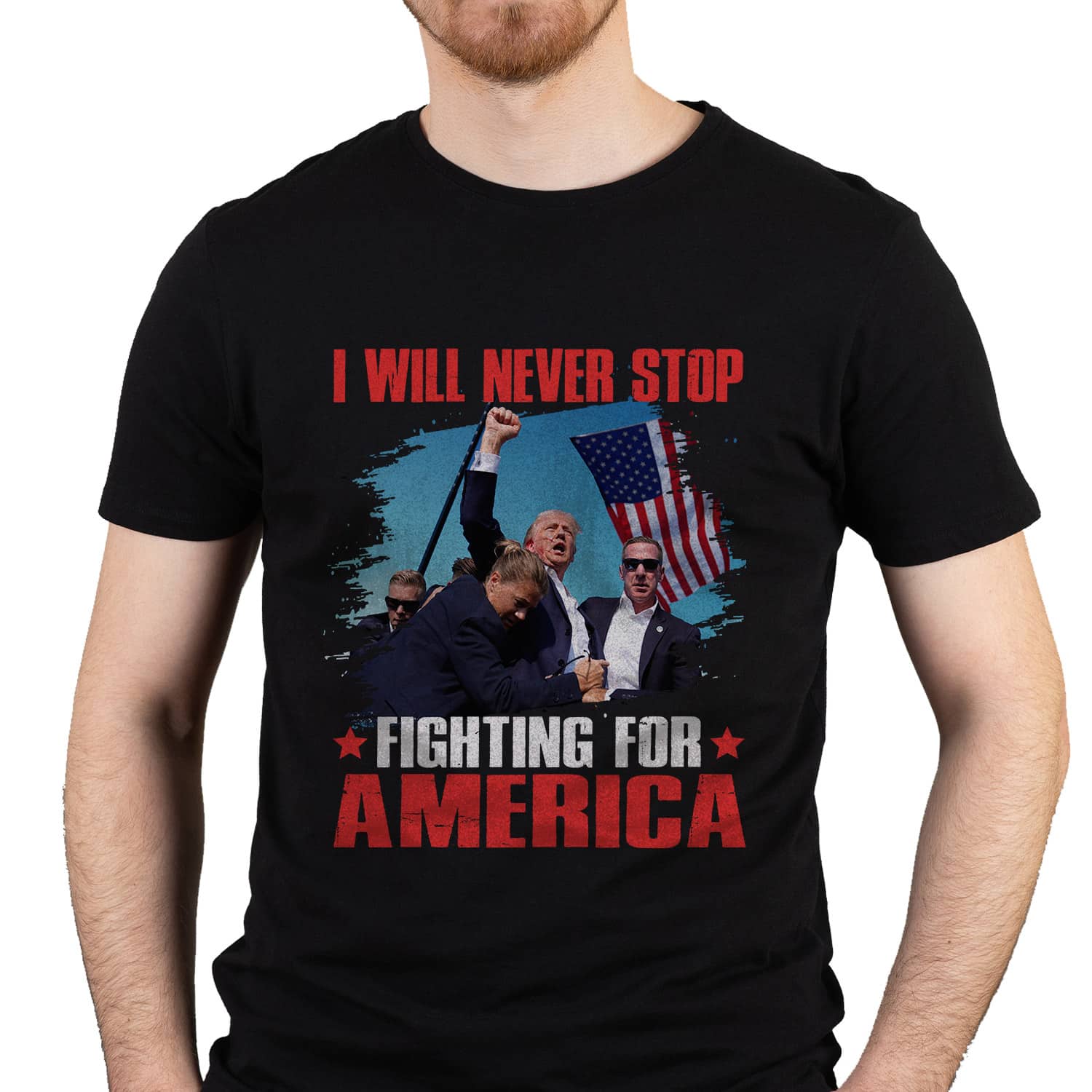 8VT. Trump Will Never Stop shirt mk1