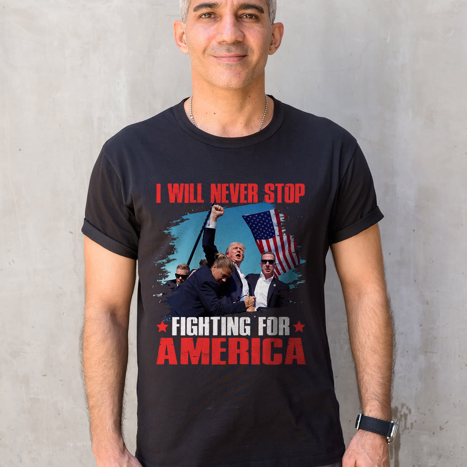 8VT. Trump Will Never Stop shirt mk4