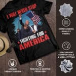 8VT. Trump Will Never Stop shirt mk6
