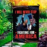 8VT. Trump Will Never Stop flag mk4