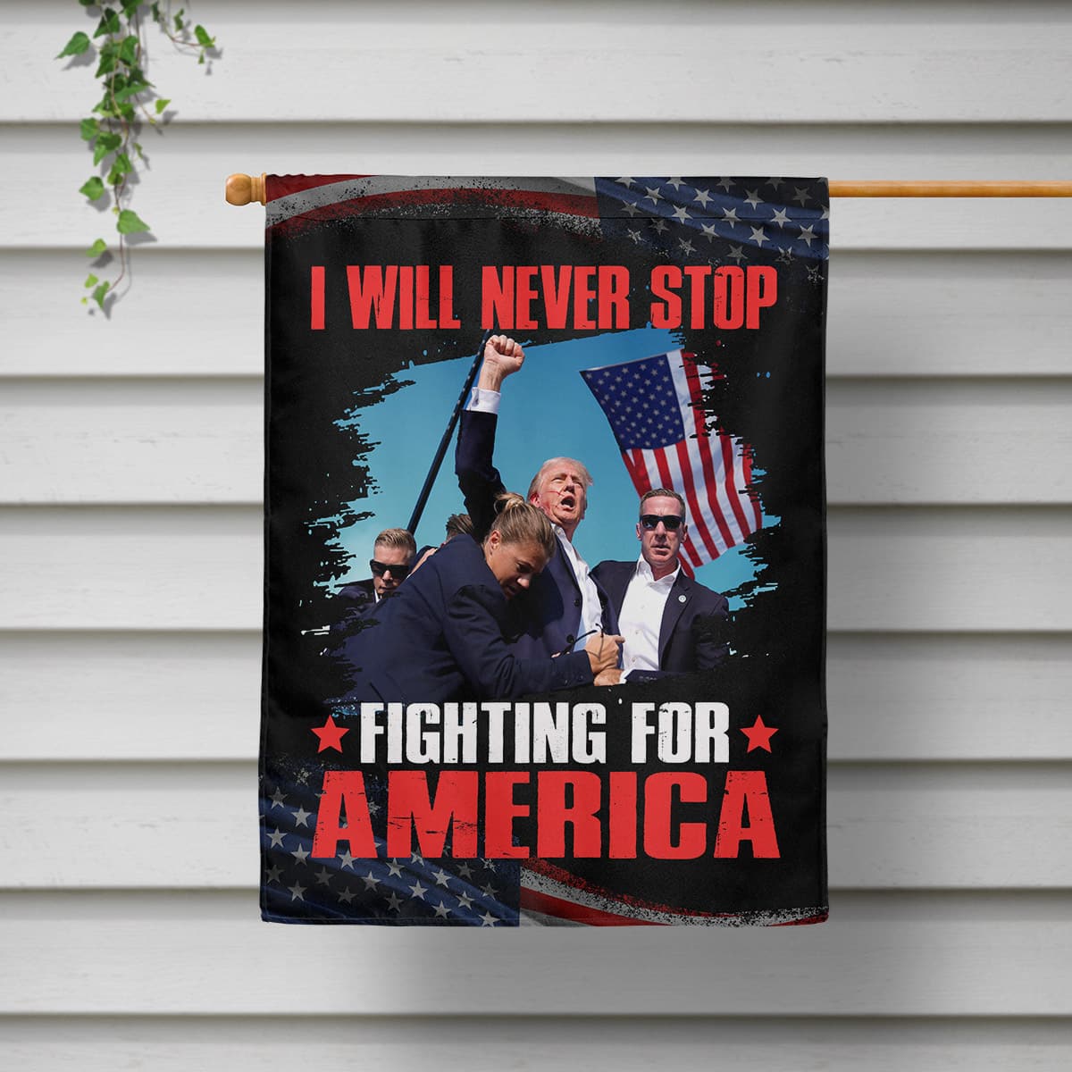 8VT. Trump Will Never Stop flag mk9