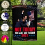 8VT. Trump Not Today flag mk4