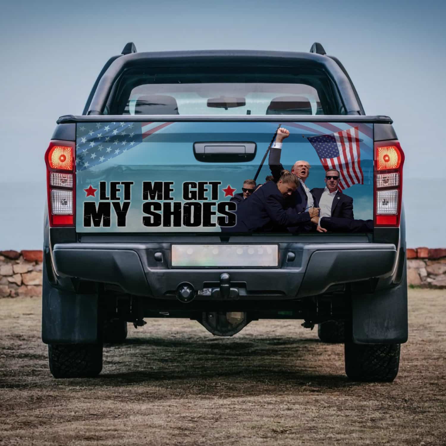 8VT. Trump Get My Shoes tailgate mk3