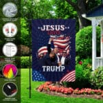 3VT. Jesus Loves Trump flag mk2