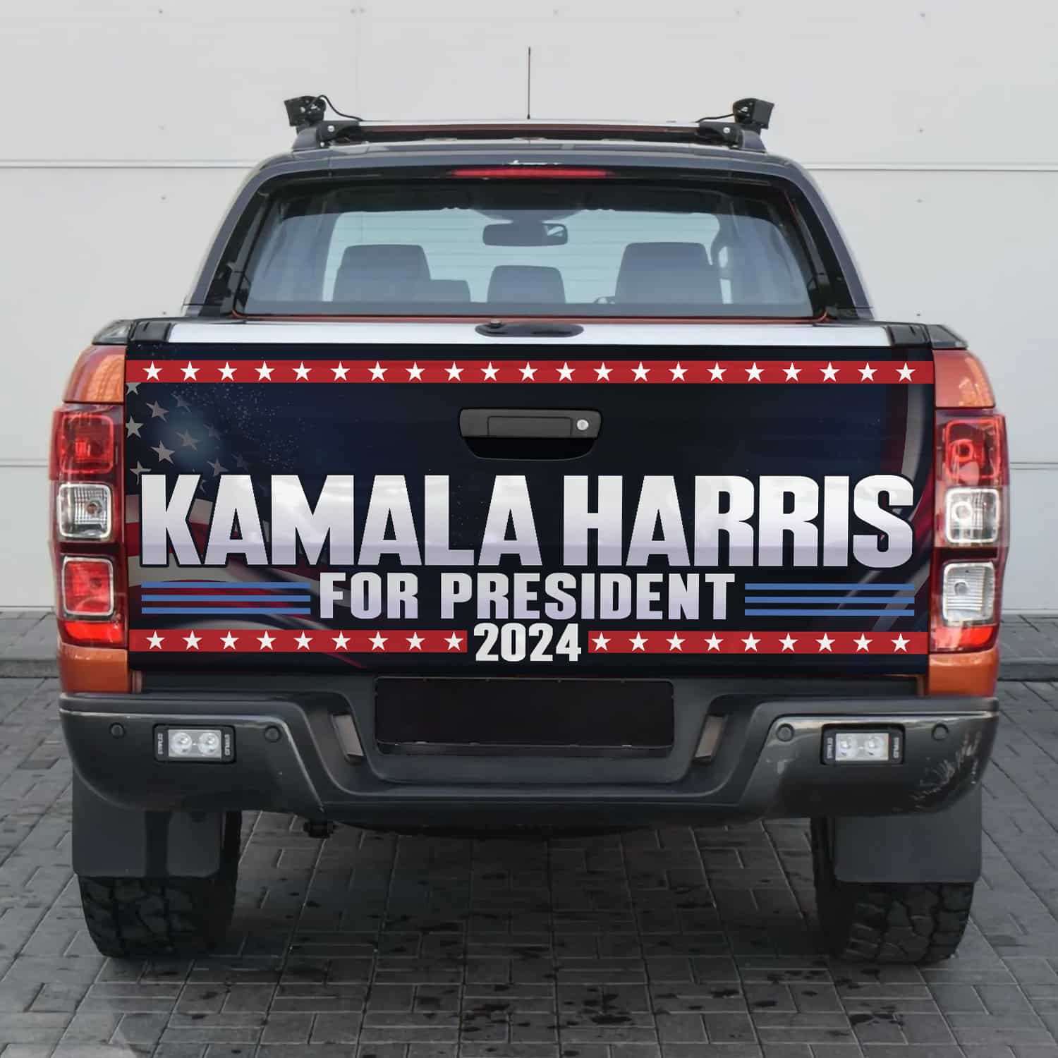 9VT. UU TIEN Kamala Harris For President tailgate mk2