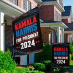 9VT. UU TIEN Kamala Harris For President flag mk1